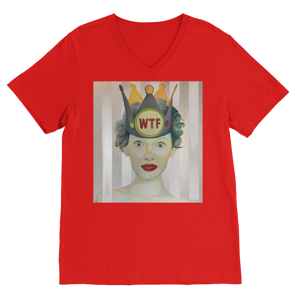 WTF Classic V-Neck T-Shirt - Karen Ann Jones ~ artist