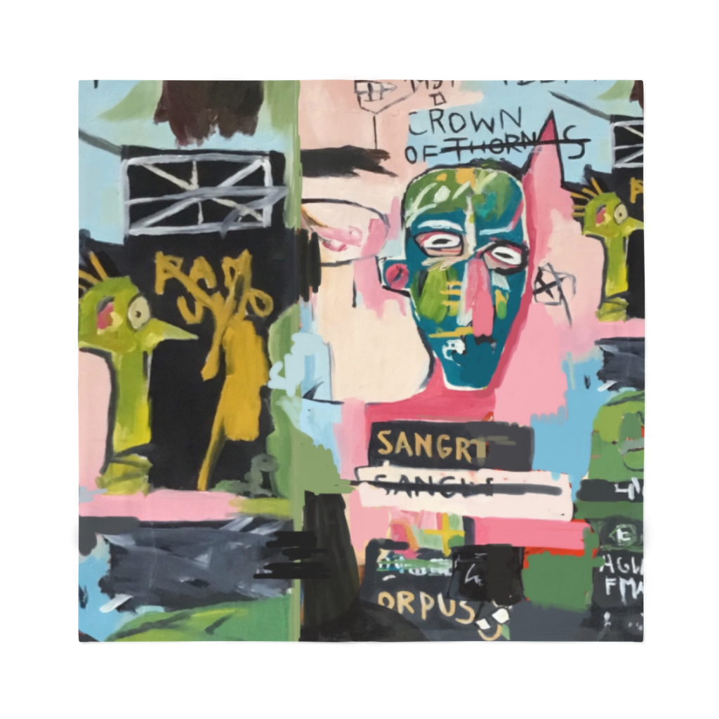 Basquiat Scarf - Karen Ann Jones ~ artist