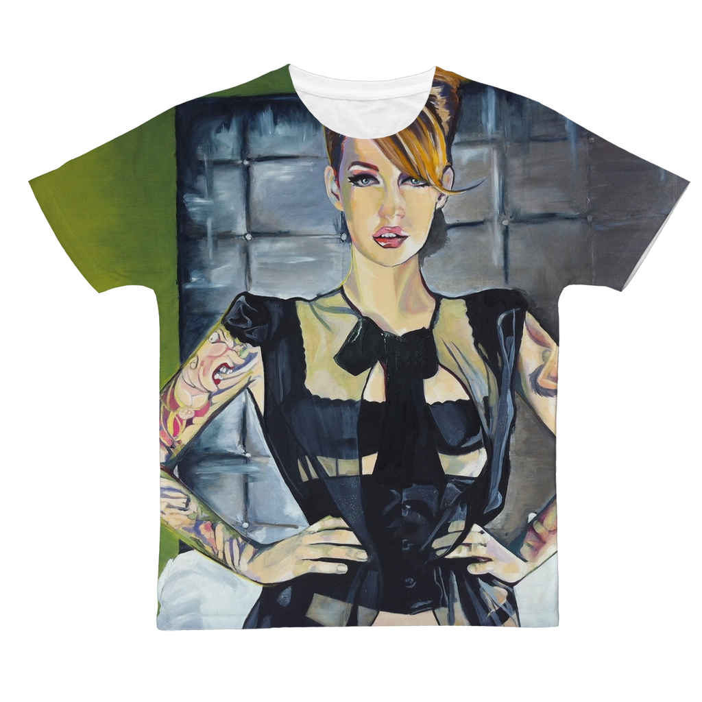 Green bedroom  Adult T-Shirt - Karen Ann Jones ~ artist