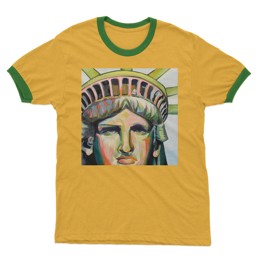 Us - Adult Ringer T-Shirt - Karen Ann Jones ~ artist