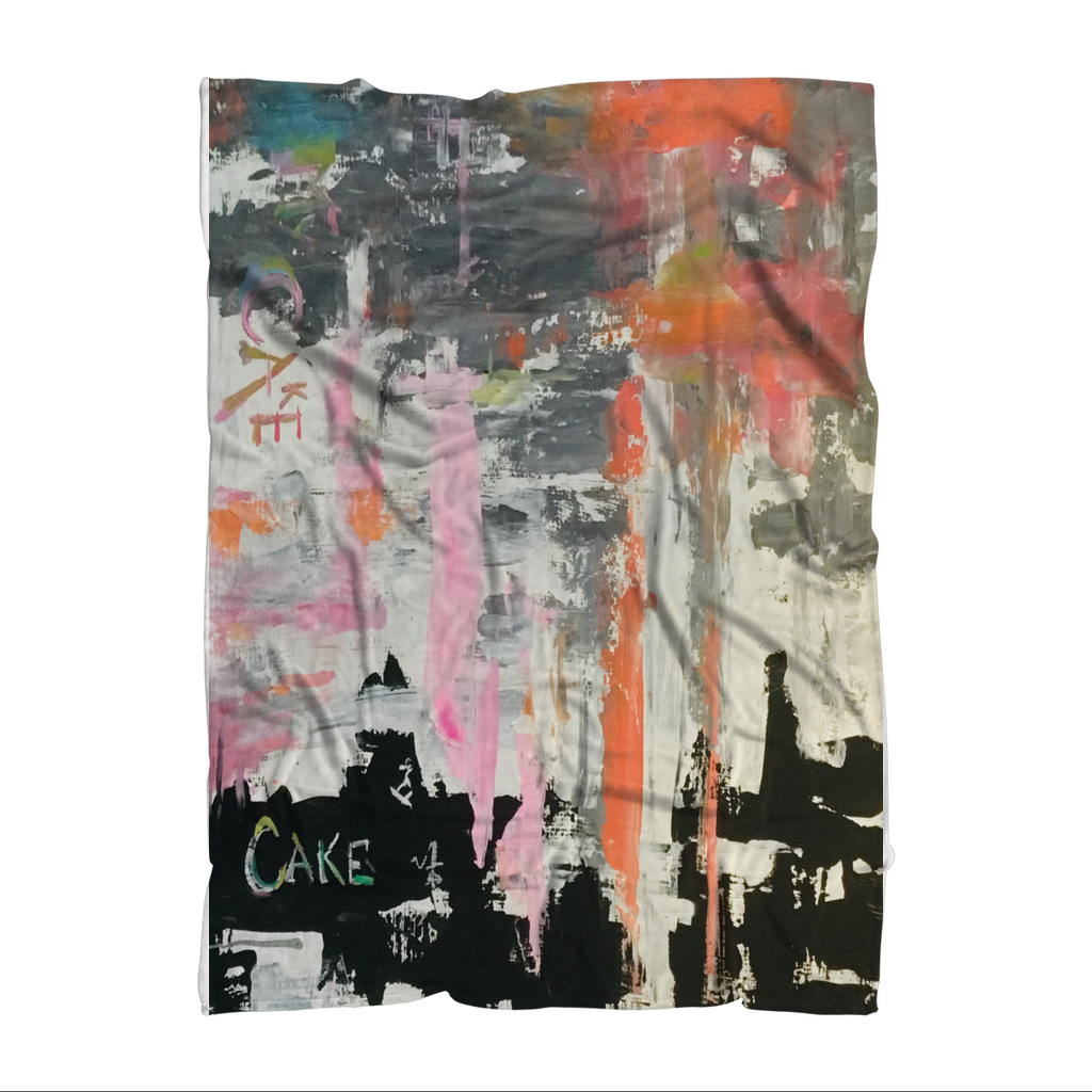 ‘Cake’ - Throw Blanket - Karen Ann Jones ~ artist