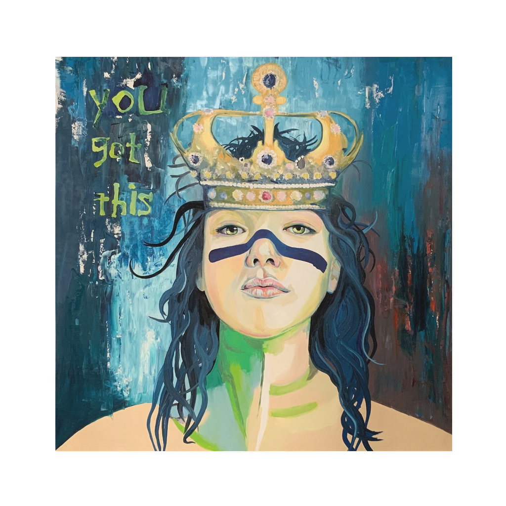 You Got This - Scarf - Karen Ann Jones ~ artist