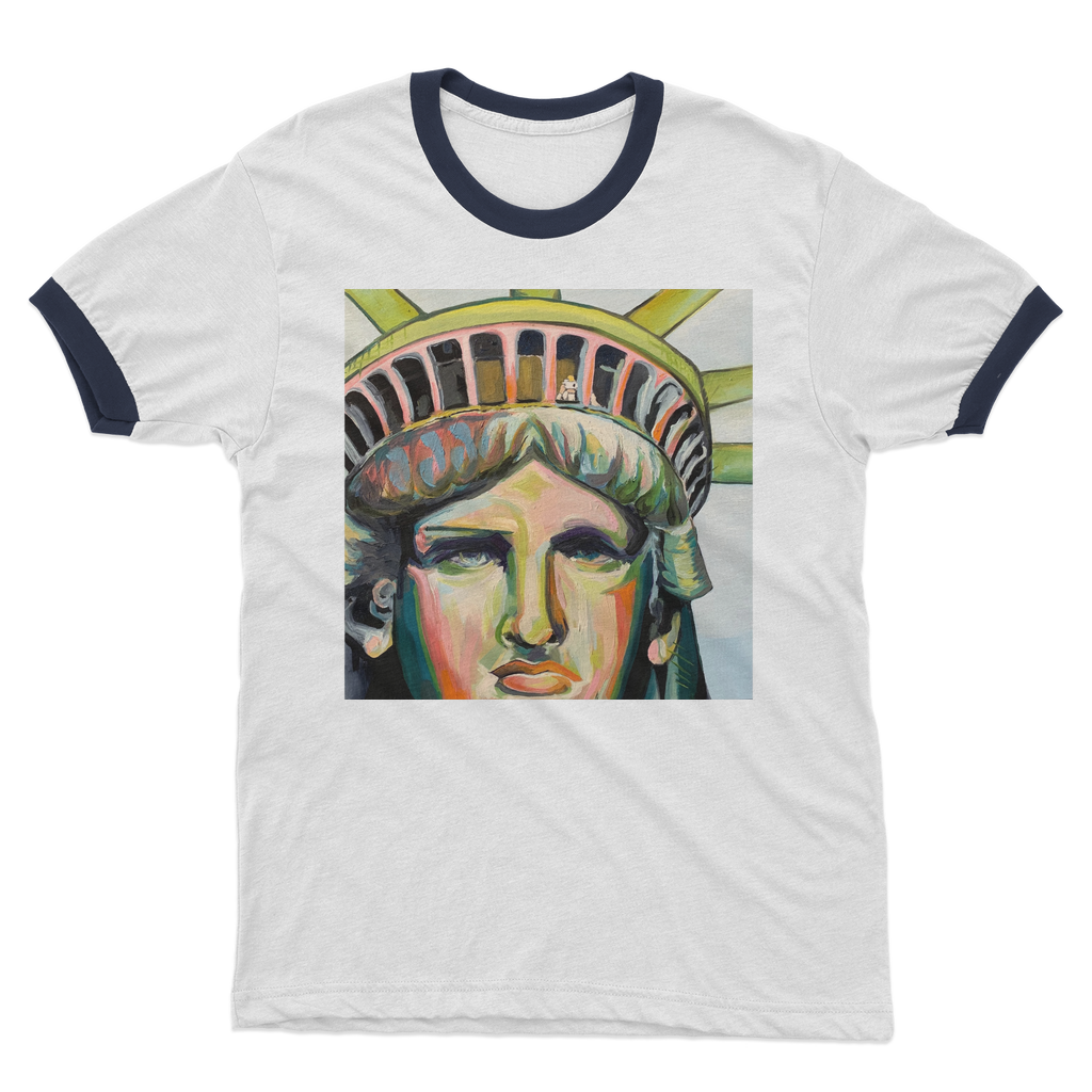 Us - Adult Ringer T-Shirt - Karen Ann Jones ~ artist