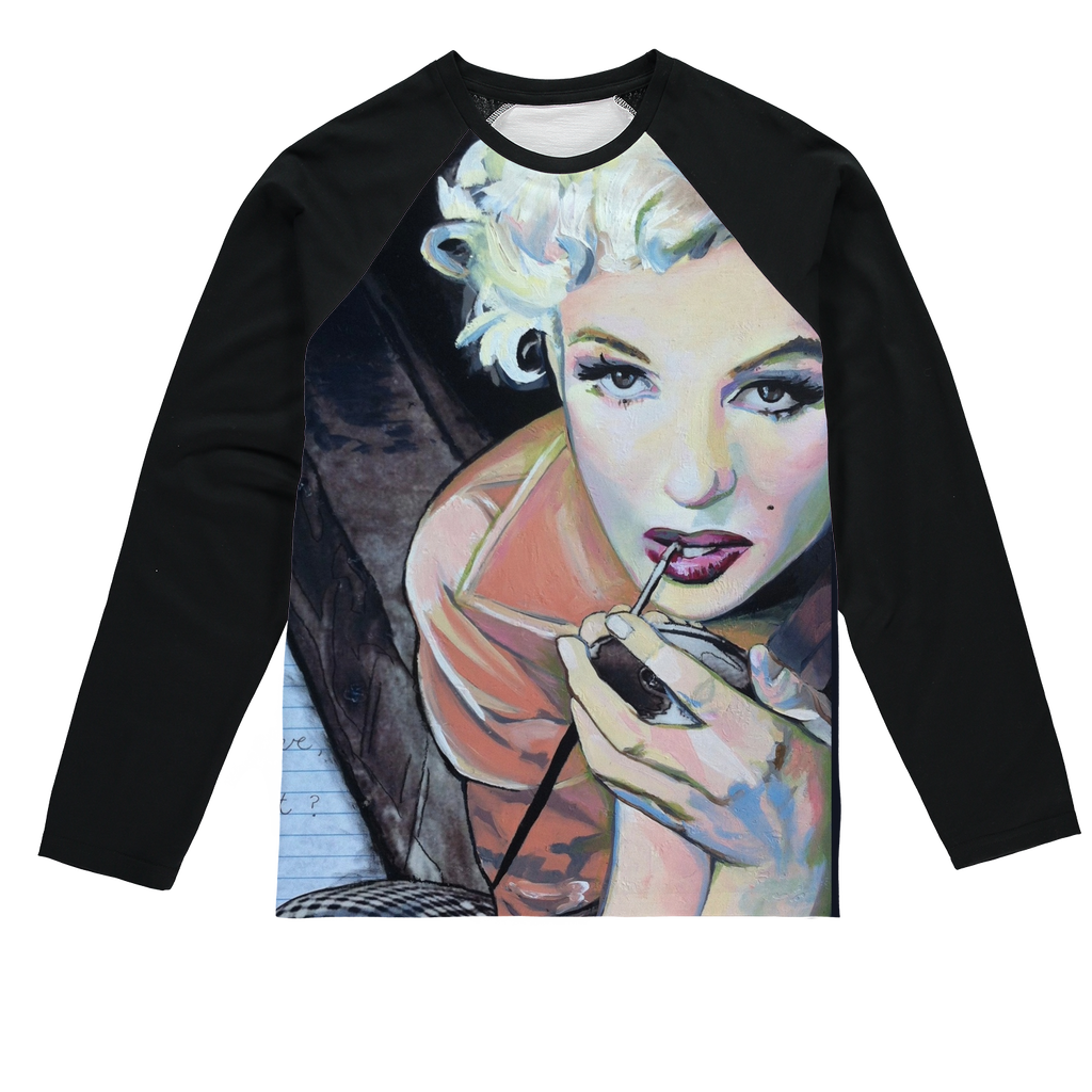 Marilyn Baseball Long Sleeve T-Shirt