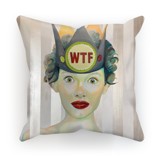 WTF Cushion Cover - Karen Ann Jones ~ artist