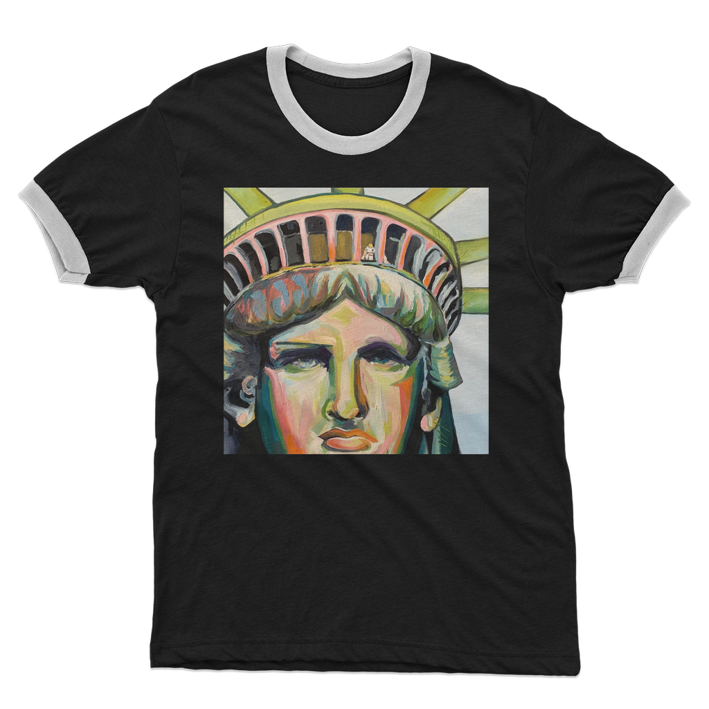 Us - Adult Ringer T-Shirt - Karen Ann Jones ~ artist