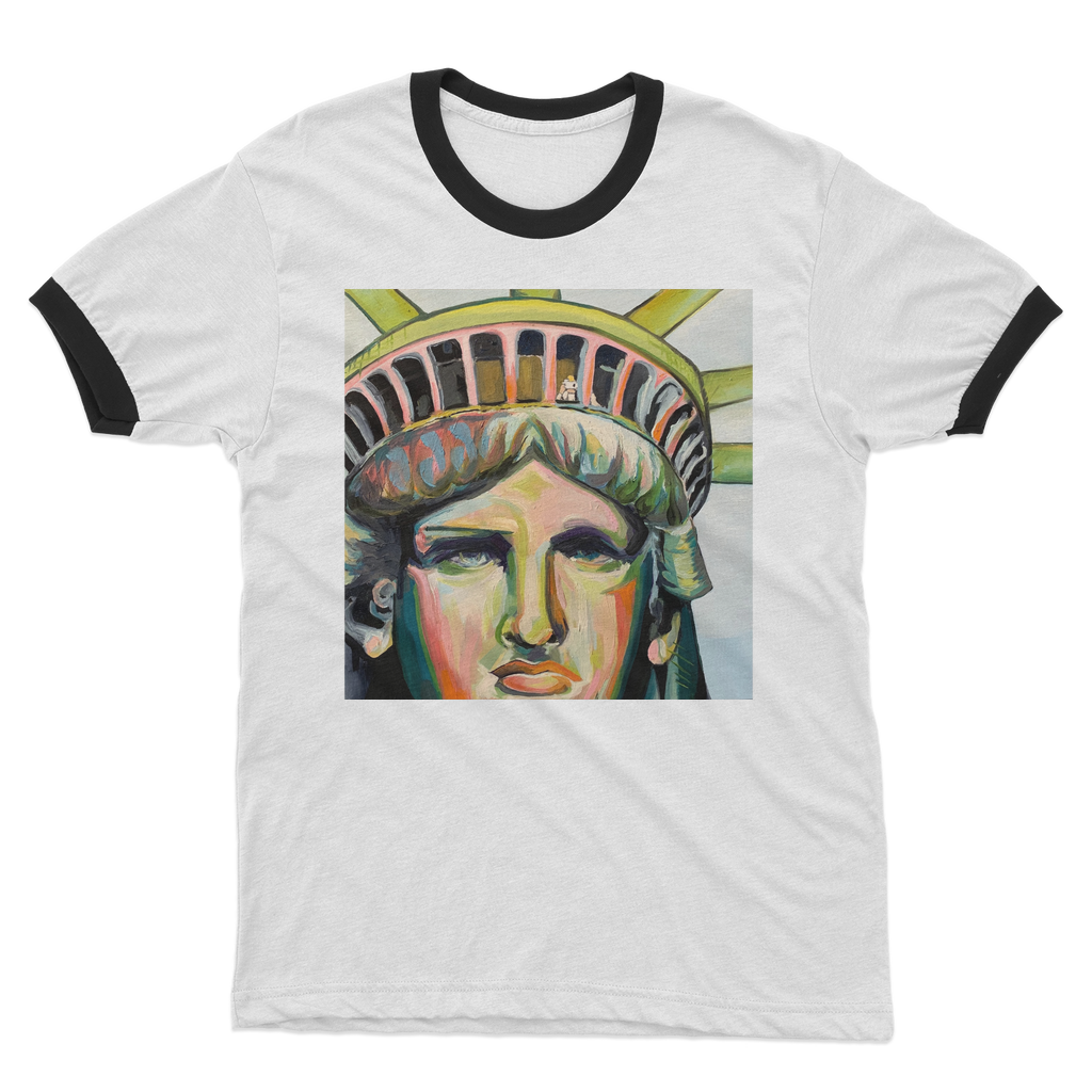 Us - Adult Ringer T-Shirt - Karen Ann Jones ~ artist