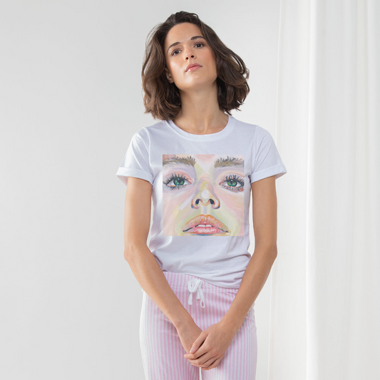 Fear vs Courage - Women's Long Pant Pajama Set - Karen Ann Jones ~ artist