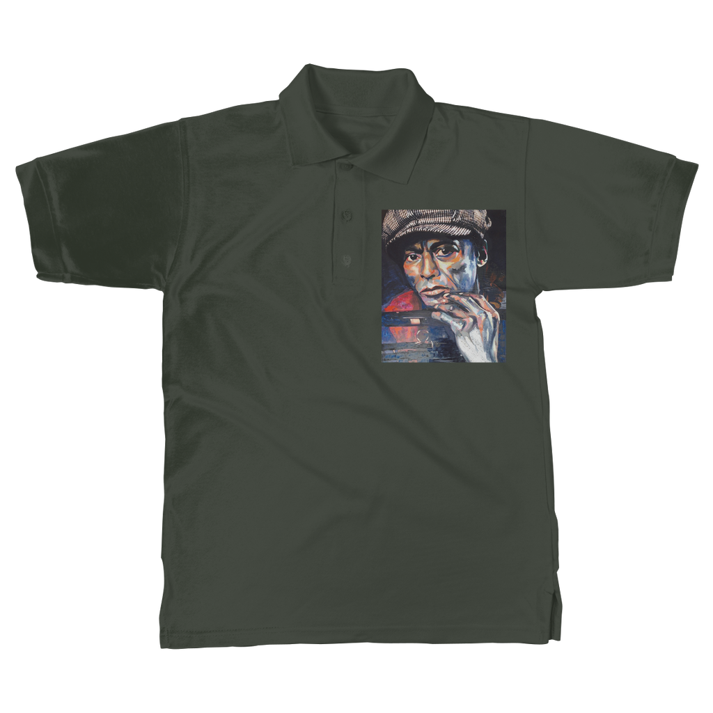 Miles Davis Classic Adult Polo Shirt - Karen Ann Jones ~ artist