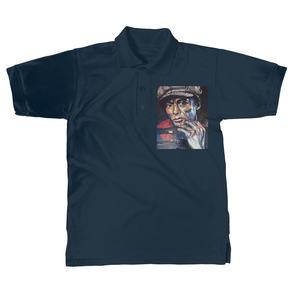 Miles Davis Classic Adult Polo Shirt - Karen Ann Jones ~ artist