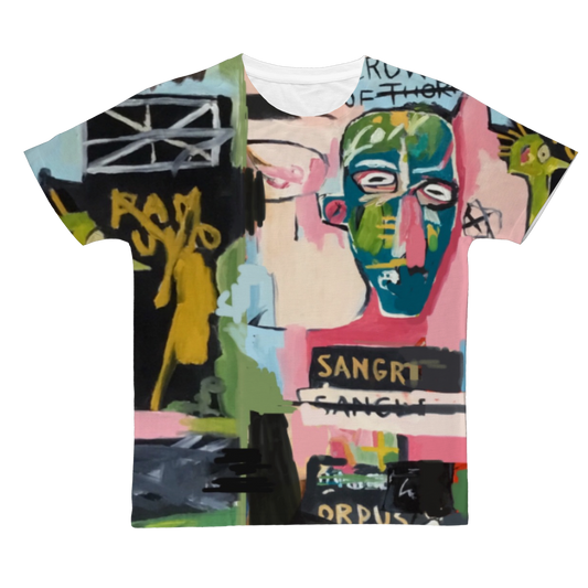 Basquiat  Adult T-Shirt - Karen Ann Jones ~ artist